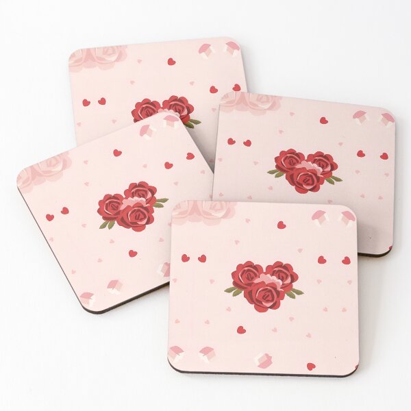 Item preview, Pink Perfection background with roses designed and sold by M0A0.