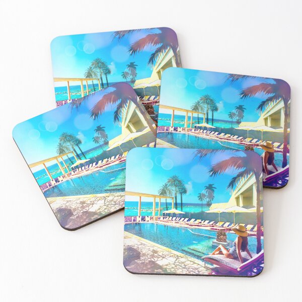 Item preview, Poolside Bliss: Sunset Serenity designed and sold by Sanctum Icons.