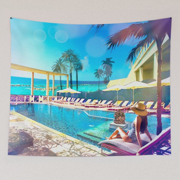 Item preview, Poolside Bliss: Sunset Serenity designed and sold by Sanctum Icons.