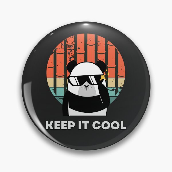 Item preview, Keep it cool - Cool panda with a bamboo background designed and sold by MrLAS.