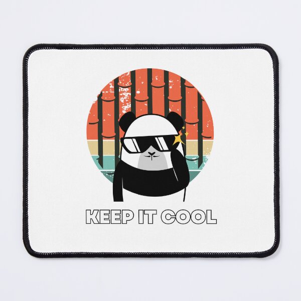 Item preview, Keep it cool - Cool panda with a bamboo background designed and sold by MrLAS.
