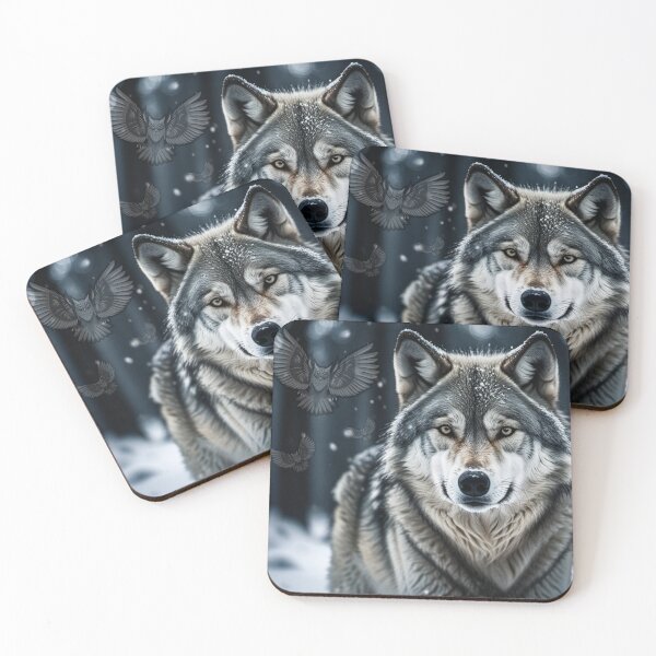 Item preview, Wolf and owl in the forest designed and sold by Astralia.