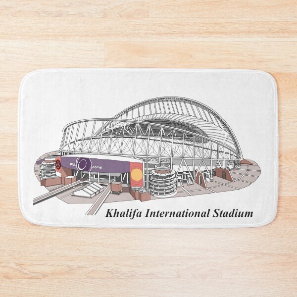 Item preview, Sketching of Khalifa International Stadium designed and sold by GaalArt.