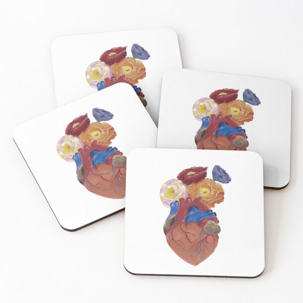 Item preview, Heart with flowers designed and sold by JazminMontanna.