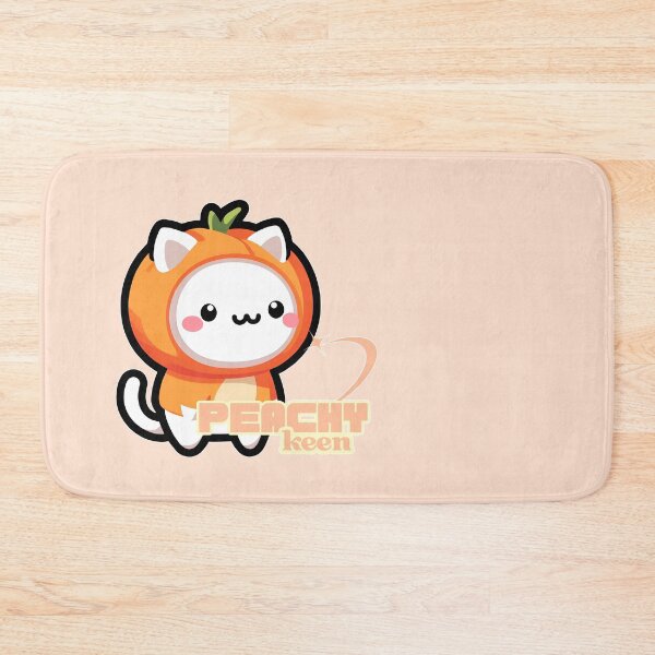 Item preview, Peachy Keen | Cute Cat Dressed as a Peach designed and sold by Kimochi-Shop.