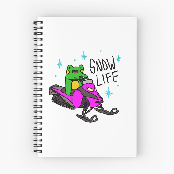 Item preview, Frog is headed out for a rip in the snow! designed and sold by MySistersArt.