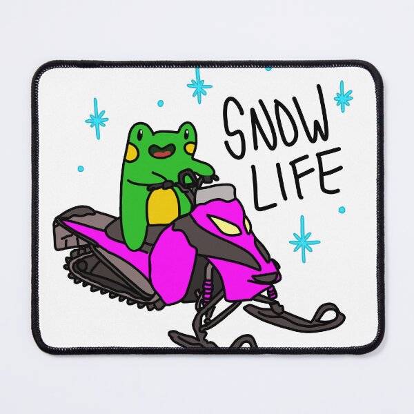 Item preview, Frog is headed out for a rip in the snow! designed and sold by MySistersArt.