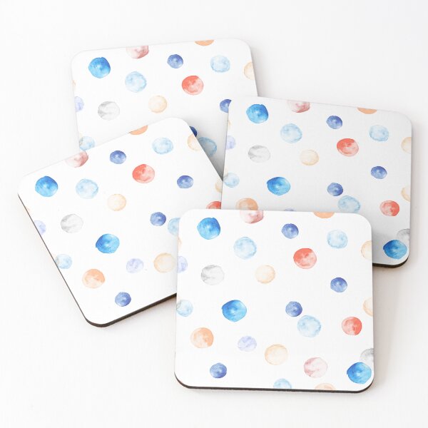 Item preview, Colorful Watercolor Dots Pattern designed and sold by Frollein S Berlin.