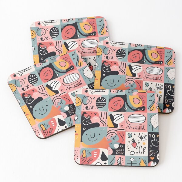 Artikelvorschau, Verspielte Formen: Stoffkunstspaß entworfen und verkauft von purrfect pattern.
