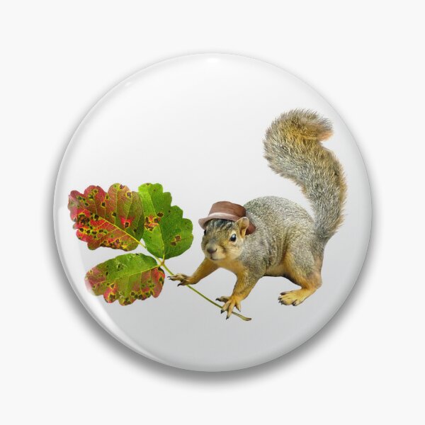 Item preview, Squirrel with Poison Oak designed and sold by catsclips.
