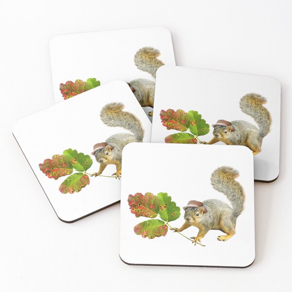 Item preview, Squirrel with Poison Oak designed and sold by catsclips.