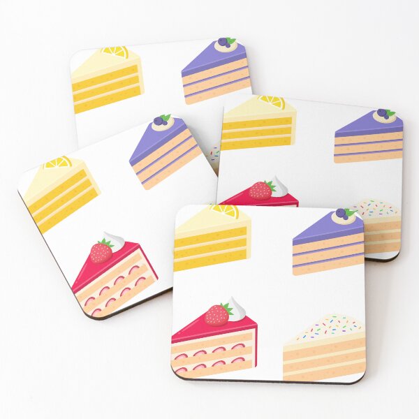 Item preview, cute cake slices sticker pack designed and sold by printsbylana.