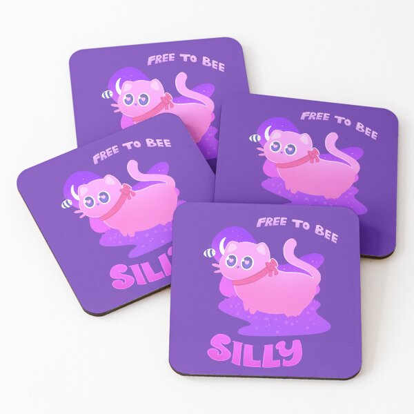 Item preview, Cat and Bee - Free to Bee Silly! designed and sold by sillycattos.