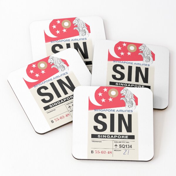 Item preview, Singapore (SIN) Airline Luggage Tag designed and sold by travelwitheric.