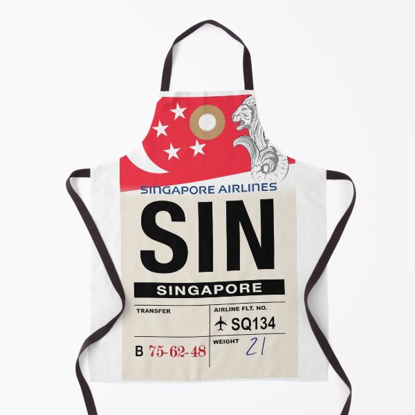 Item preview, Singapore (SIN) Airline Luggage Tag designed and sold by travelwitheric.