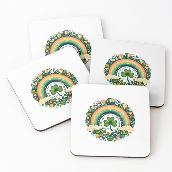 Item preview, St. Patrick's Day Clover Heart and Rainbow Bliss designed and sold by creativechaster.