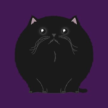 Artwork thumbnail, Sfurical round black void cat by meldra
