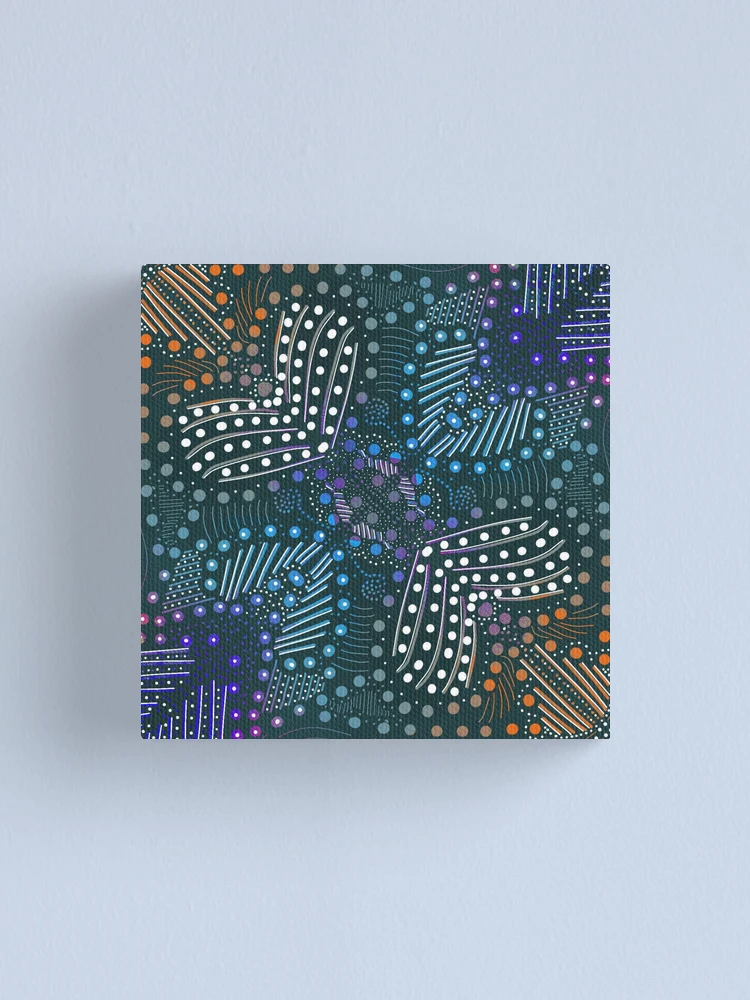 Thumbnail 1 of 3, Canvas Print, Boho Pattern designed and sold by Shells Designs.