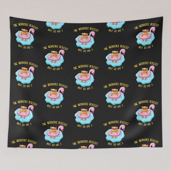Item preview, The Horrors Persist But So Do I T-Shirt and Sticker designed and sold by DiverseDazzle.