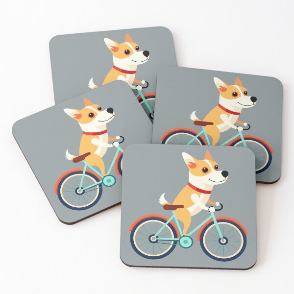 Item preview, Canine Cruiser: Quirky Dog Riding a Bicycle designed and sold by iwcus.