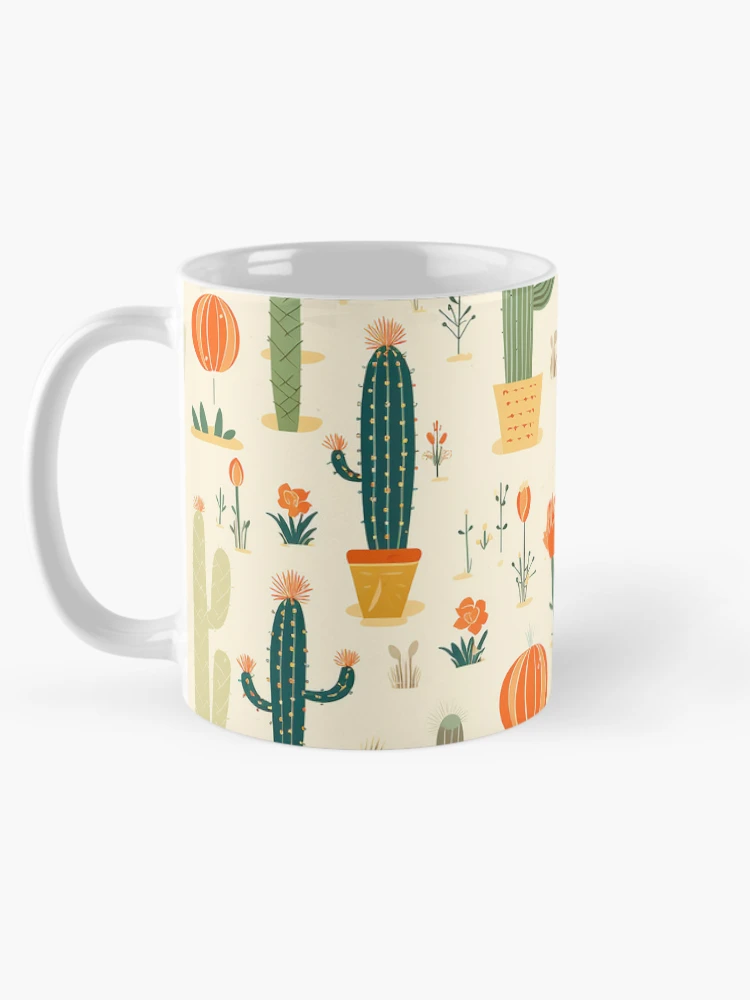 Thumbnail 5 of 6, Coffee Mug, Cactus pattern designed and sold by TrPatternLab.