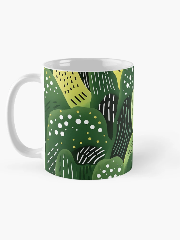 Thumbnail 5 of 6, Coffee Mug, Abstract cactus pattern designed and sold by TrPatternLab.
