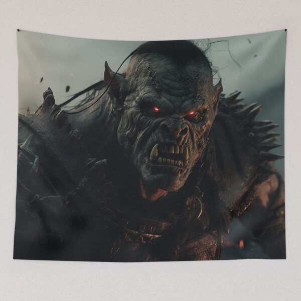 Item preview, Cinematic Orc: Orcs Battle Scene, Dark Fantasy Landscape designed and sold by Fantasy Masterpiece.