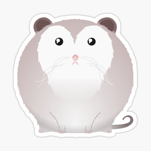 Sfurical round possum Sticker