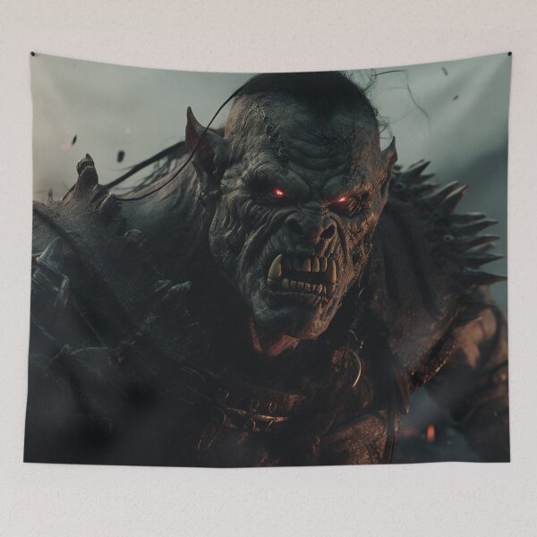 Item preview, Orcish Horde: Cinematic Battle Scene, Dark Fantasy Landscape designed and sold by Fantasy Masterpiece.