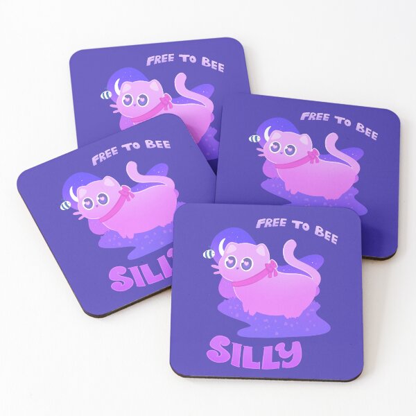 Item preview, Cat and Bee - Free to Bee Silly! designed and sold by sillycattos.