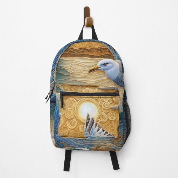 Item preview, Stunning Embroidered Magical Seagull designed and sold by purplesensation.