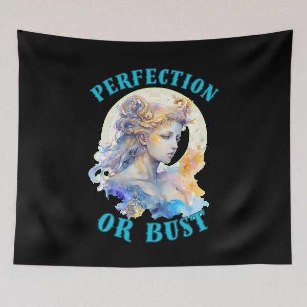Item preview, Perfection Or Bust. virgo sign designed and sold by ZodiacWonders.