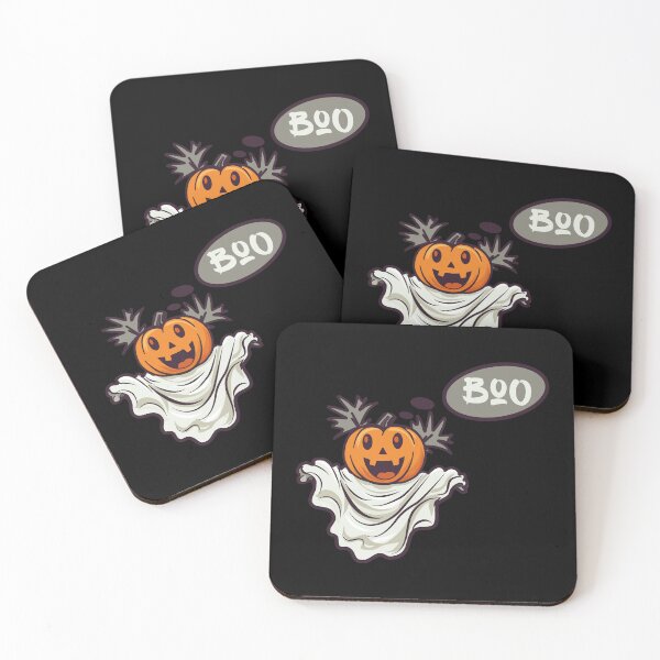 Item preview, Cute ghost with pumpkin head and Boo word designed and sold by nesgalina.