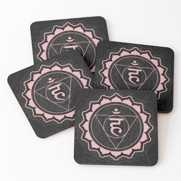 Item preview, Throat Chakra Mandala - Coal + Rose designed and sold by Irene Estelle.