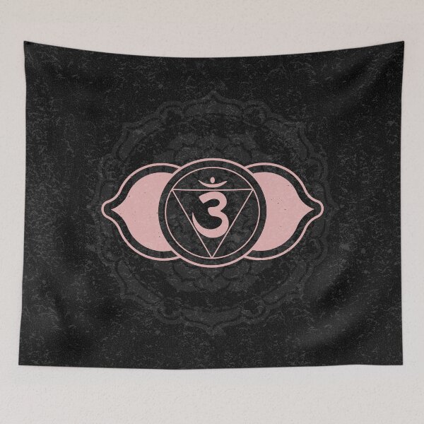 Item preview, Third Eye Chakra Mandala - Coal + Rose designed and sold by Irene Estelle.
