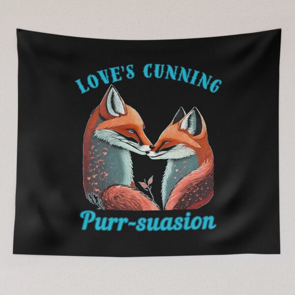 Item preview, Love's Cunning Purr-suasion. vintage fox designed and sold by FoxVibes.