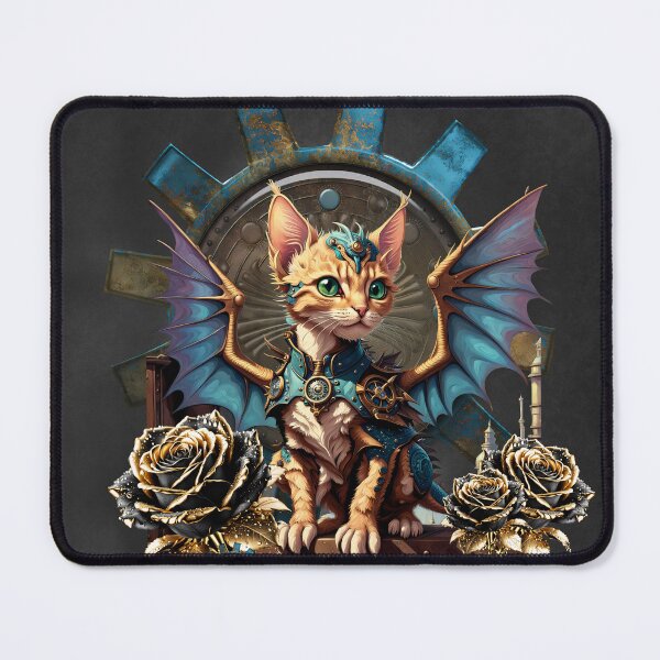 Item preview, Wonderful fantasy steampunk cat designed and sold by nicky2342.