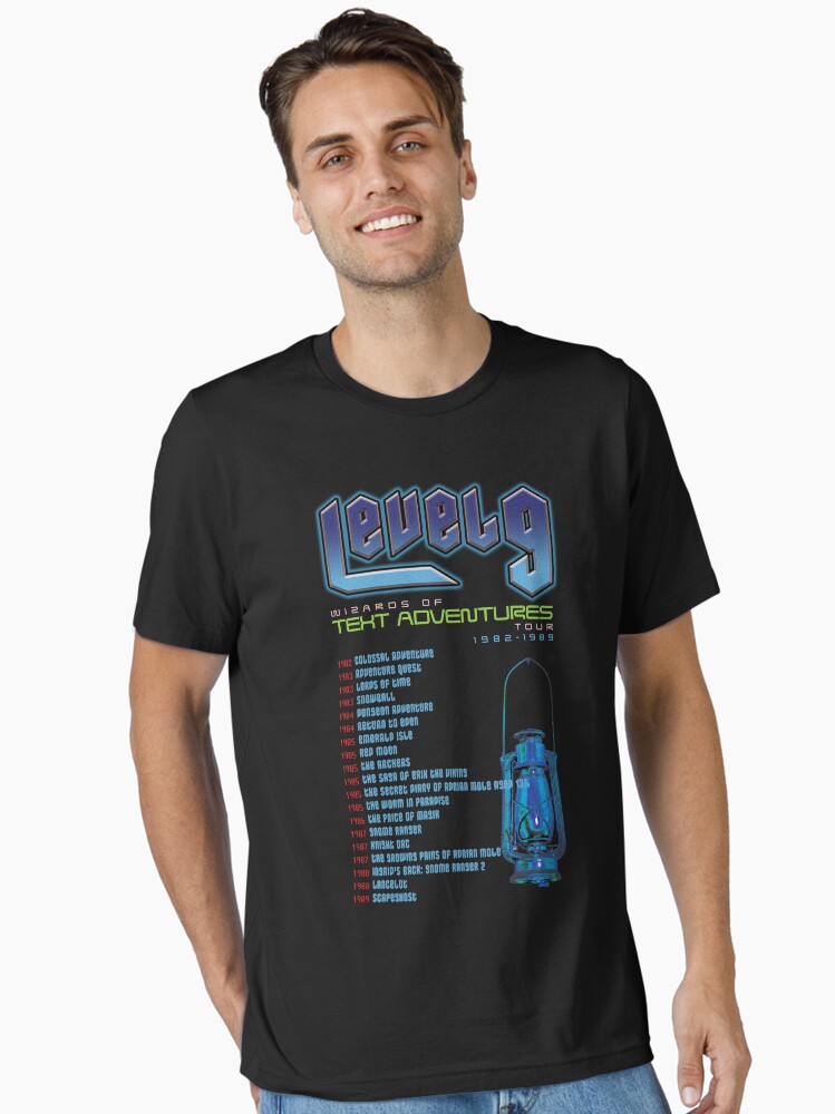 Thumbnail 1 of 7, Essential T-Shirt, Level 9: Wizards of Text Adventures designed and sold by aaronareed.