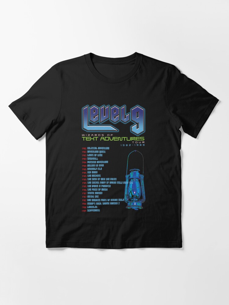 Thumbnail 3 of 7, Essential T-Shirt, Level 9: Wizards of Text Adventures designed and sold by aaronareed.