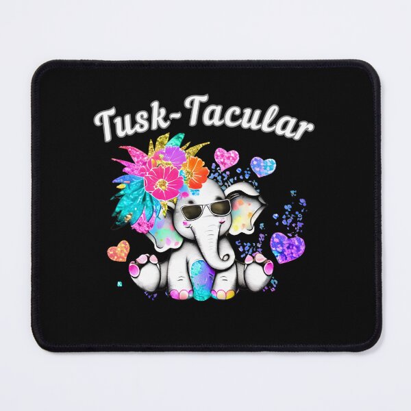 Item preview, Tusk-Tacular. watercolor elephant designed and sold by ElephantVibes.