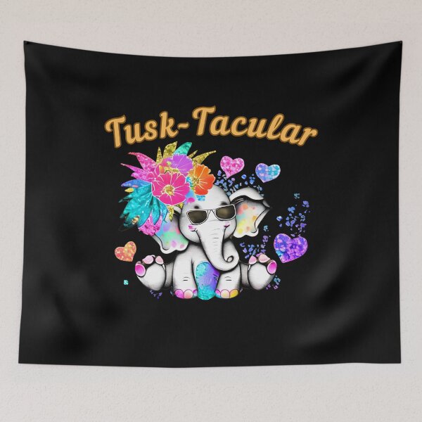 Item preview, Tusk-Tacular. adorable elephant designed and sold by ElephantVibes.
