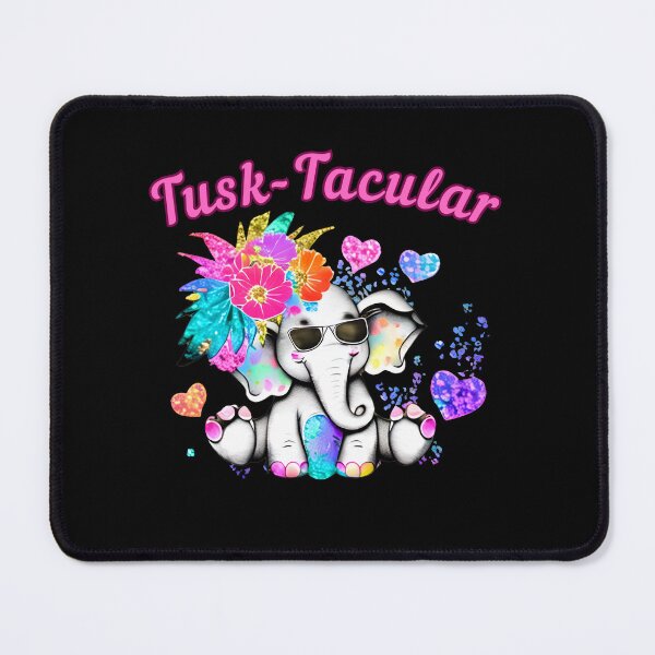 Item preview, Tusk-Tacular. elephant quote designed and sold by ElephantVibes.