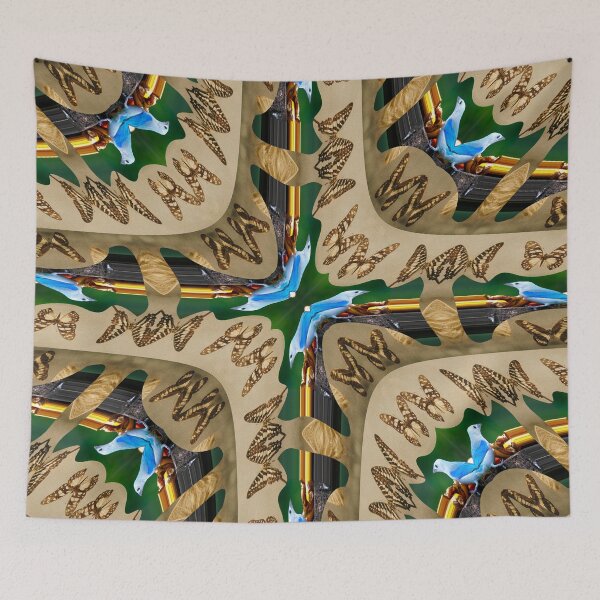 Item preview, **ABSTRACT BLUE BIRDS AND BUTTERFLIES, SING SPRING!** designed and sold by Ralek.
