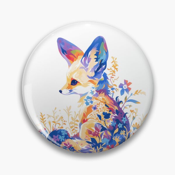 Item preview, Abstract Flowery Botanical Fennec Fox designed and sold by Tabble-Dabble.