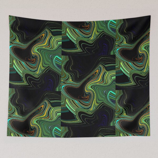 Item preview, Waves fluid painting  designed and sold by BellasArt777.