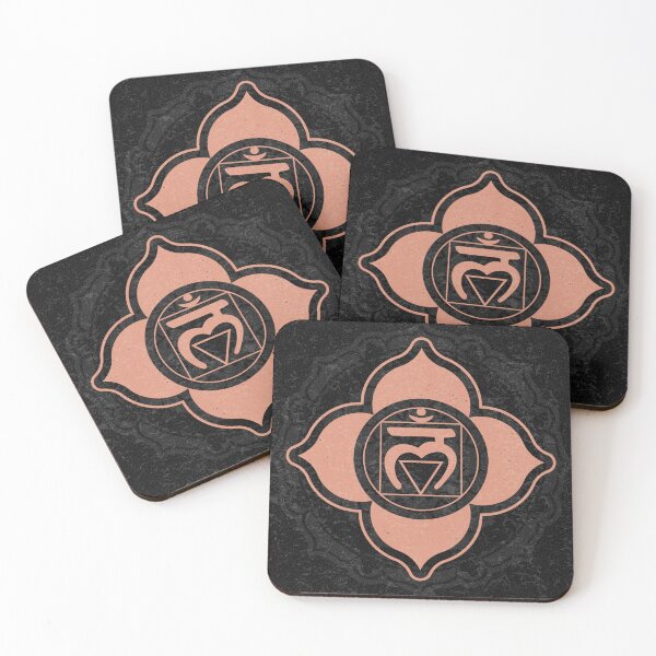 Item preview, Root Chakra Mandala - Coal + Coral designed and sold by Irene Estelle.