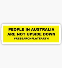 Pegatina Diseños Flat Earth - Gente en Australia
