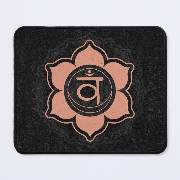 Item preview, Sacral Chakra Mandala - Coal + Coral designed and sold by Irene Estelle.
