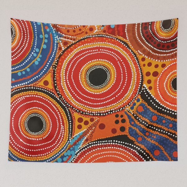 Item preview, Aboriginal Inspired Dot Art - Tribal Circles designed and sold by GrinGalore.