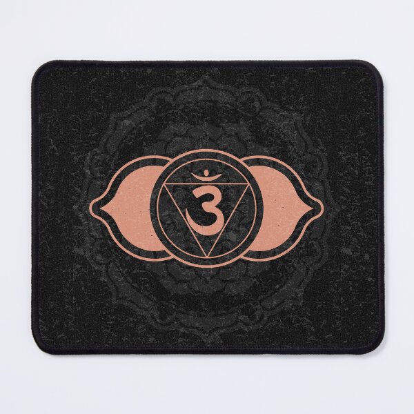 Item preview, Third Eye Chakra Mandala - Coal + Coral designed and sold by Irene Estelle.